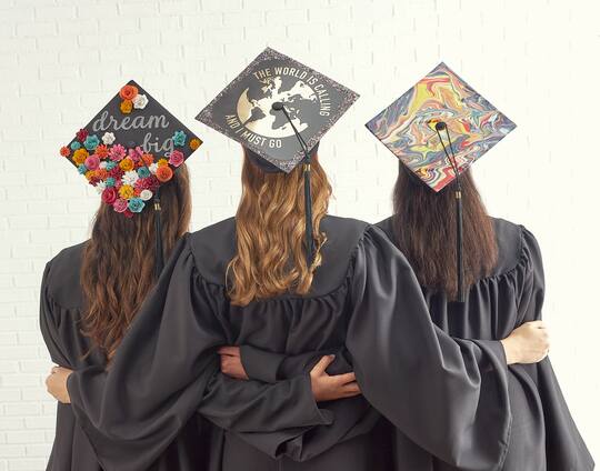 Paper Flower Graduation Cap